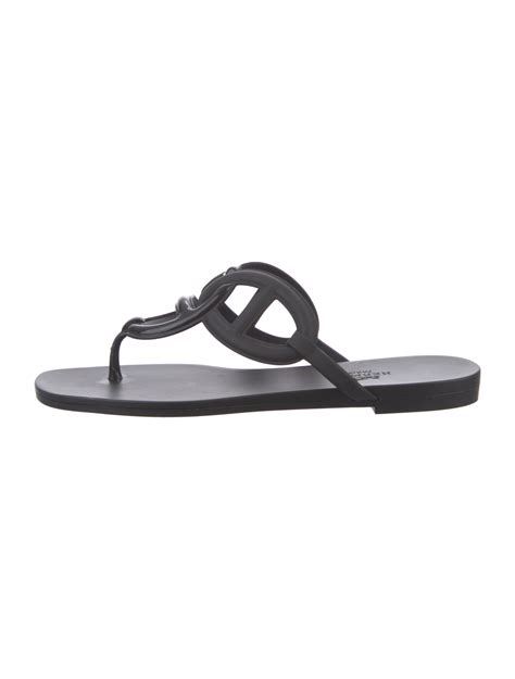 hermes flip flops women's|hermes sandals women black.